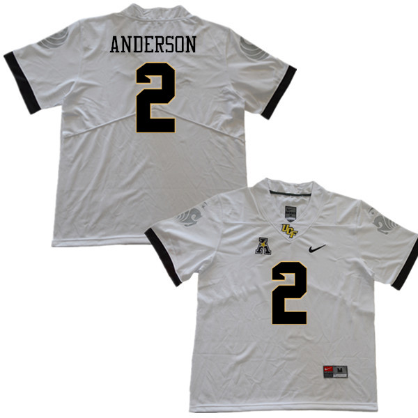 Men #2 Otis Anderson UCF Knights College Football Jerseys Sale-White